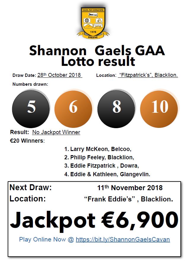 lotto results 6 october 2018